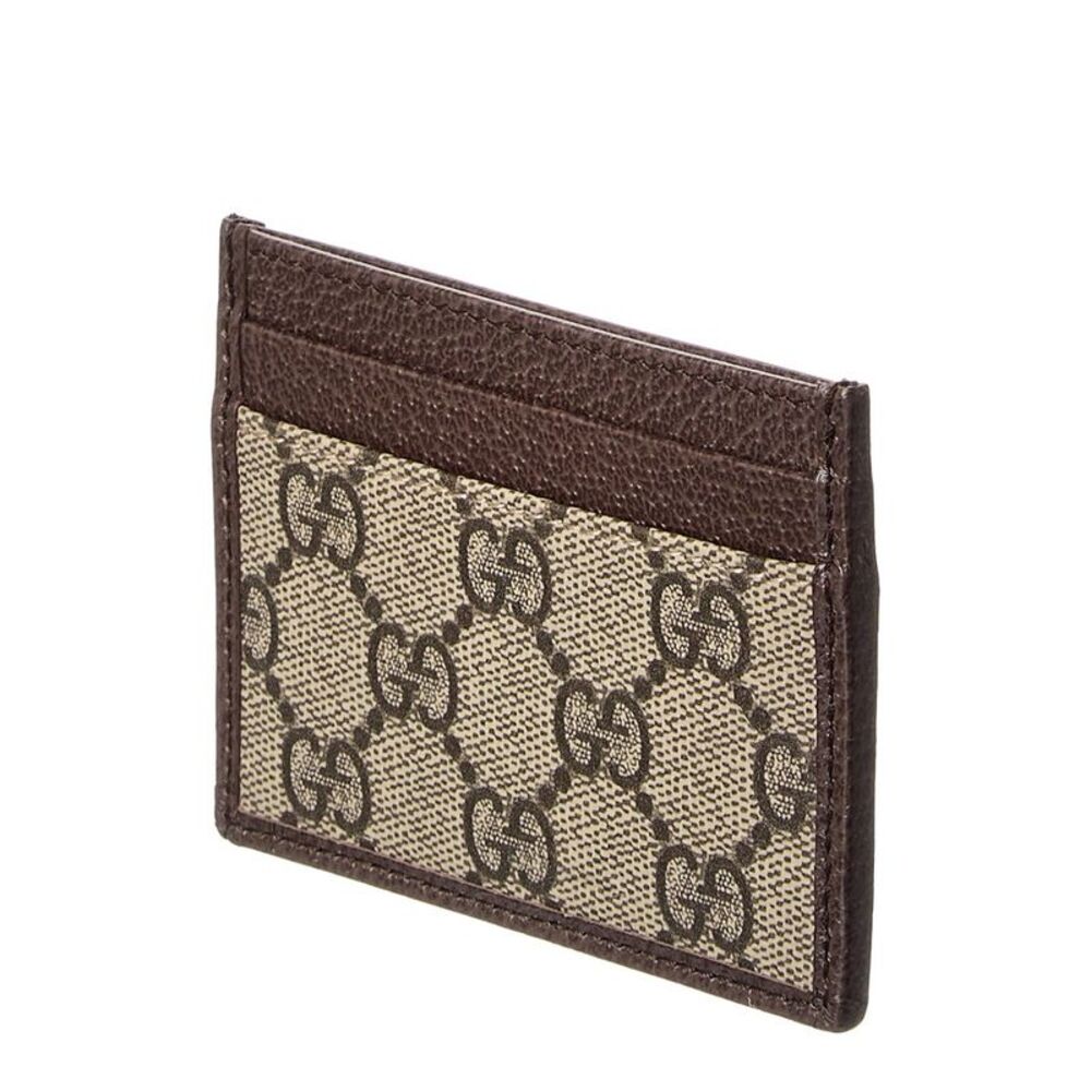Gucci Ophidia Gg Supreme Canvas & Leather Card Case - Picture 2 of 3